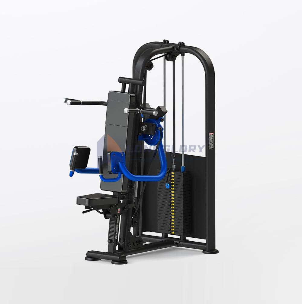 पिन लोड गरिएको सिटेड लेटरल राइज